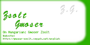 zsolt gmoser business card